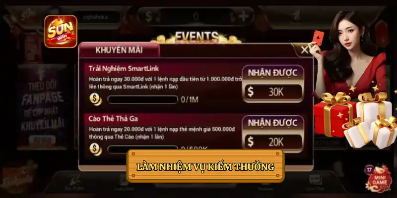 NHIỆM VỤ MỖI NGÀY - NHẬN THƯỞNG SUNWIN